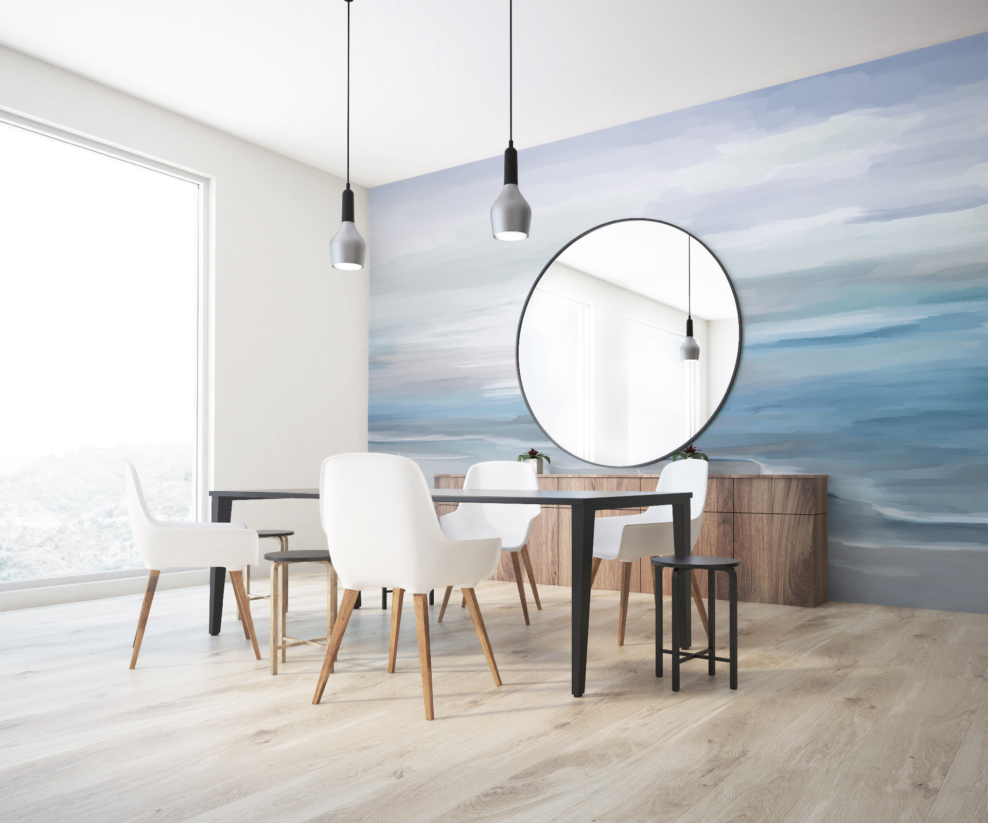 Панно Loymina Пейзаж 2 Лазурный берег ART16 006 3×4 фото в интерьере